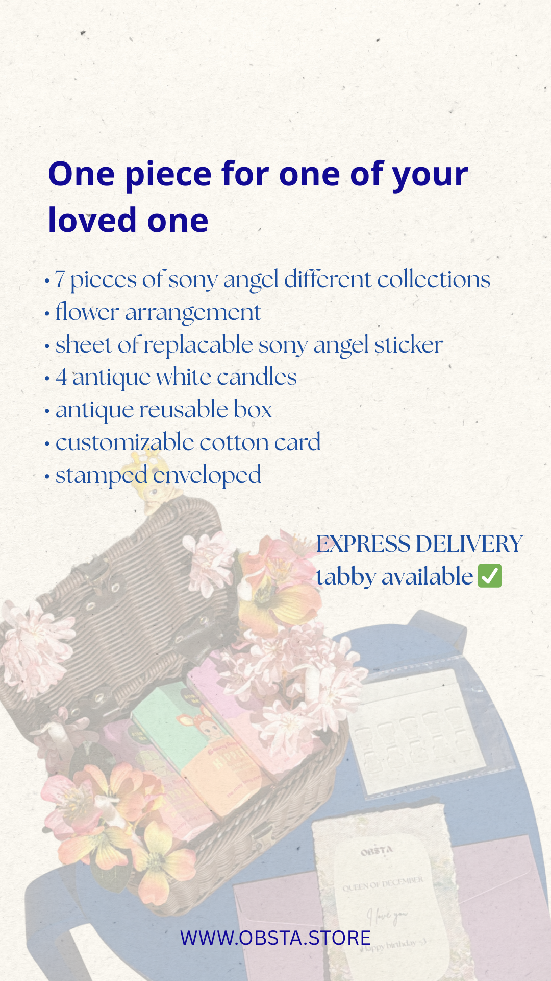 Sony angel garden antique box